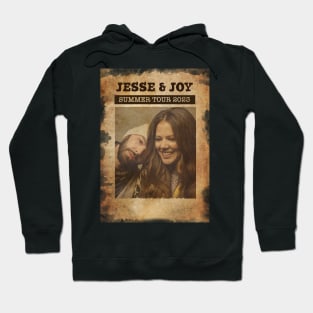 Vintage Old Paper 80s Style Jesse and Joy // summer tour 2023 Hoodie